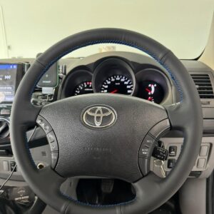 Toyota Prado LandCruiser,  Hilux , 3 spoke, 95 series  Genuine leather cover ( first layer cowhide leather )