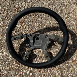 Holden Commodore VY SS  sports wheel Black Genuine Napa Leather Black Arrow Stitch , without airbag